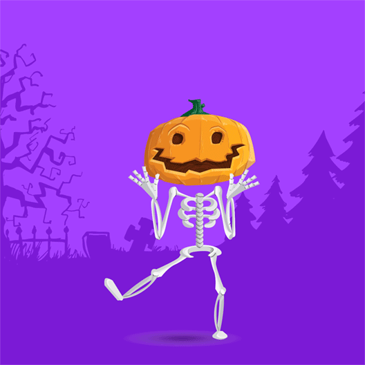 Halloween Skeleton (Free Animated GIF) Toon Characters